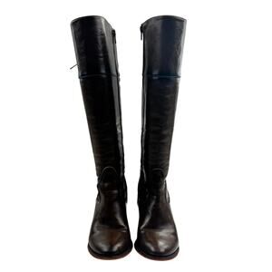 Patrizia Olash Vegan Leather Tall Riding Lace Up Boots Women's Size 36/5.5-6
